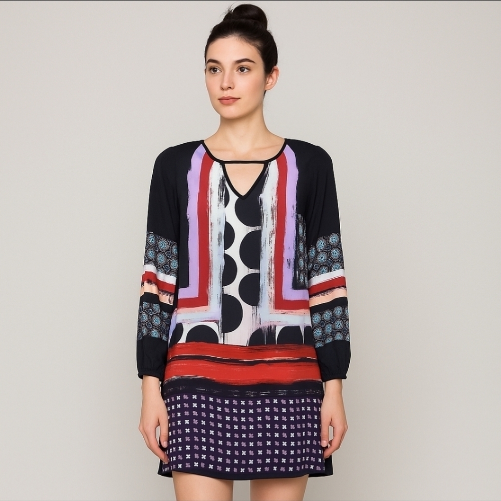 Clover Canyon Geometric Print Dress XS